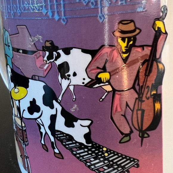 Set of 2 MOOsical Cows Mugs Motown Records Parody Mootown Rhythm & Blues - Picture 4 of 13